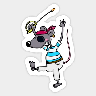 Pirate Mouse Sticker